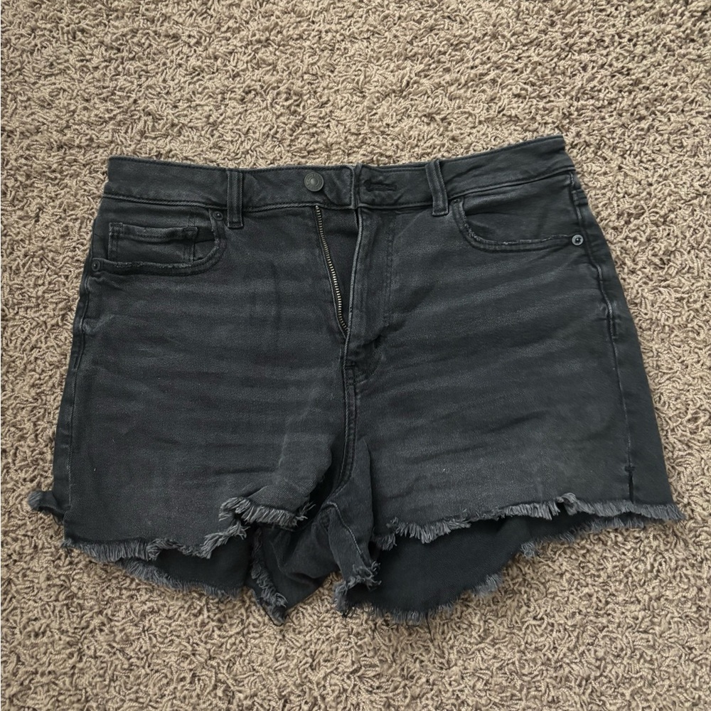 Women's Black Denim Shorts
